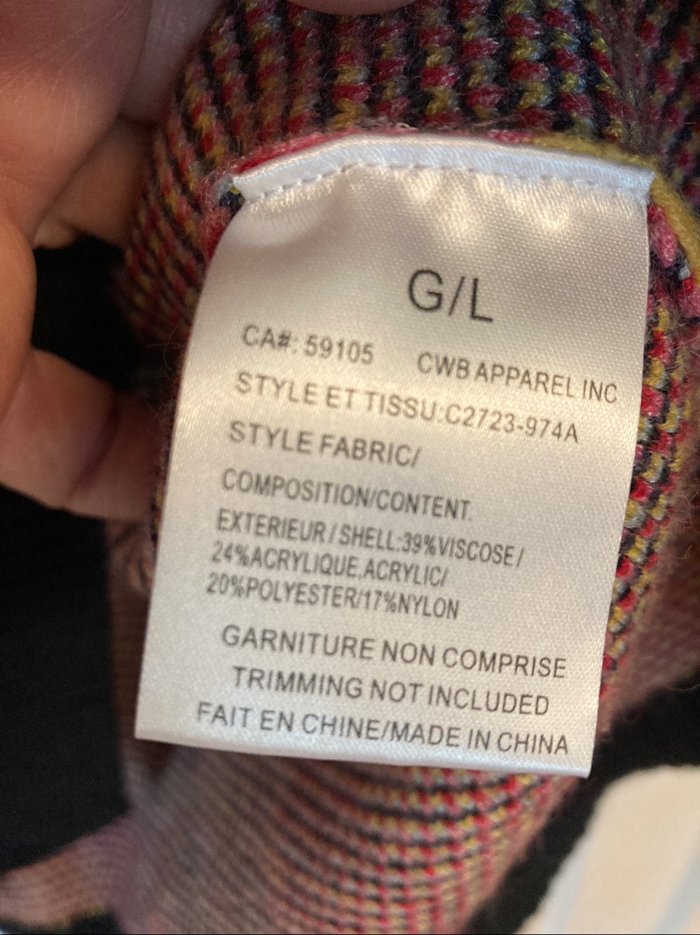 CHARLIE B Sweater with crochet sleeves: Red, Pink, Yellow & Blue Heart Motif - Picture 3 of 8